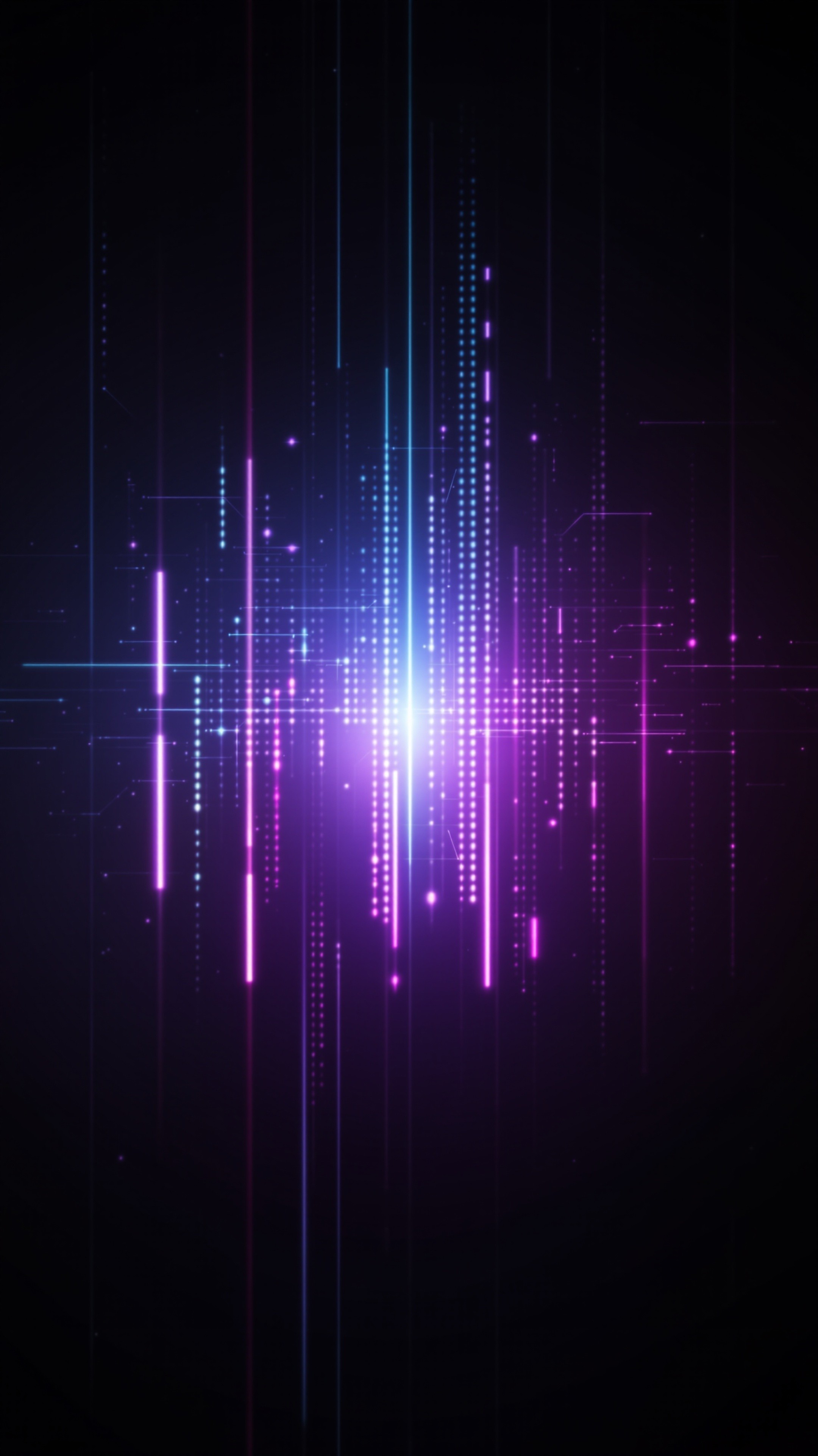 Cyberpunk Grid - Abstract phone wallpaper 2160x3840