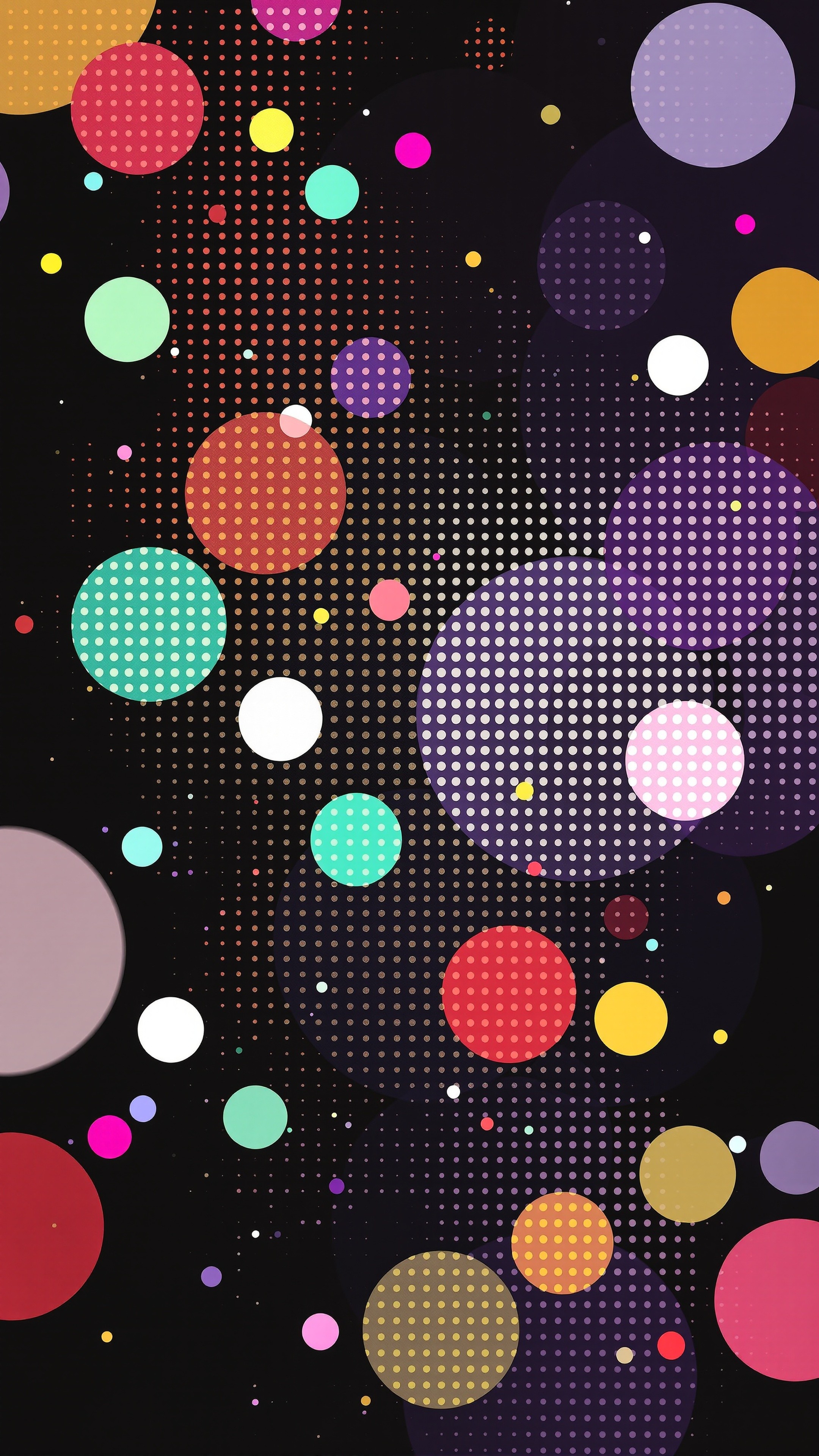Pop Art Dots - Abstract phone wallpaper 2160x3840