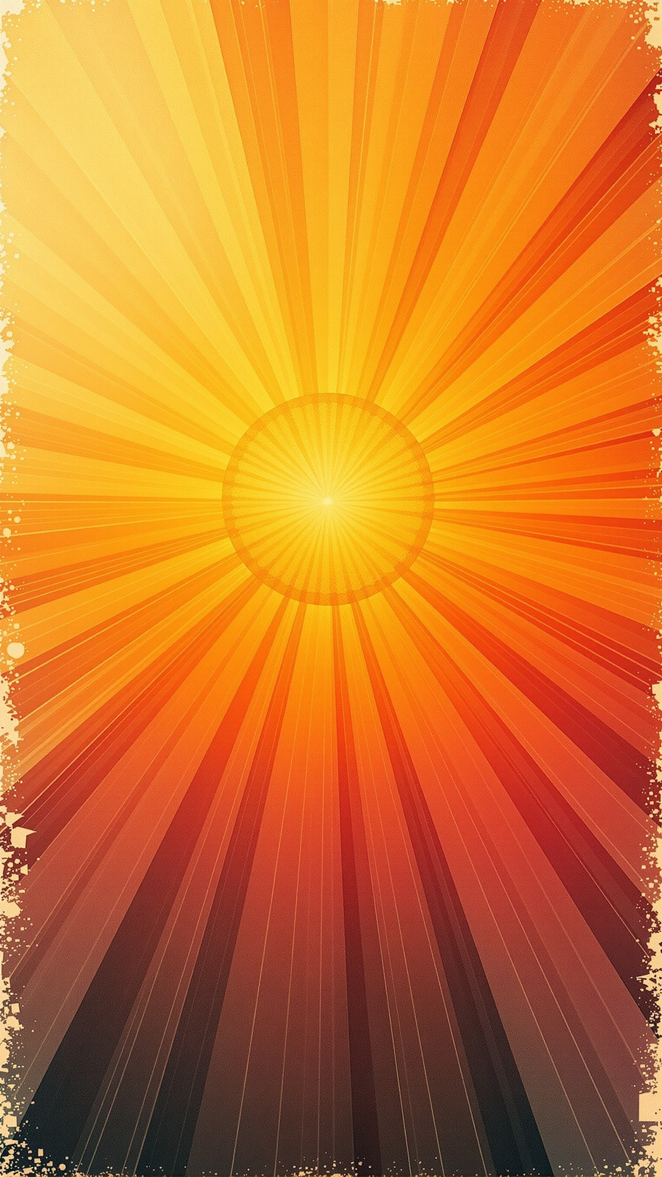 Retro Sunburst - Abstract phone wallpaper 2160x3840