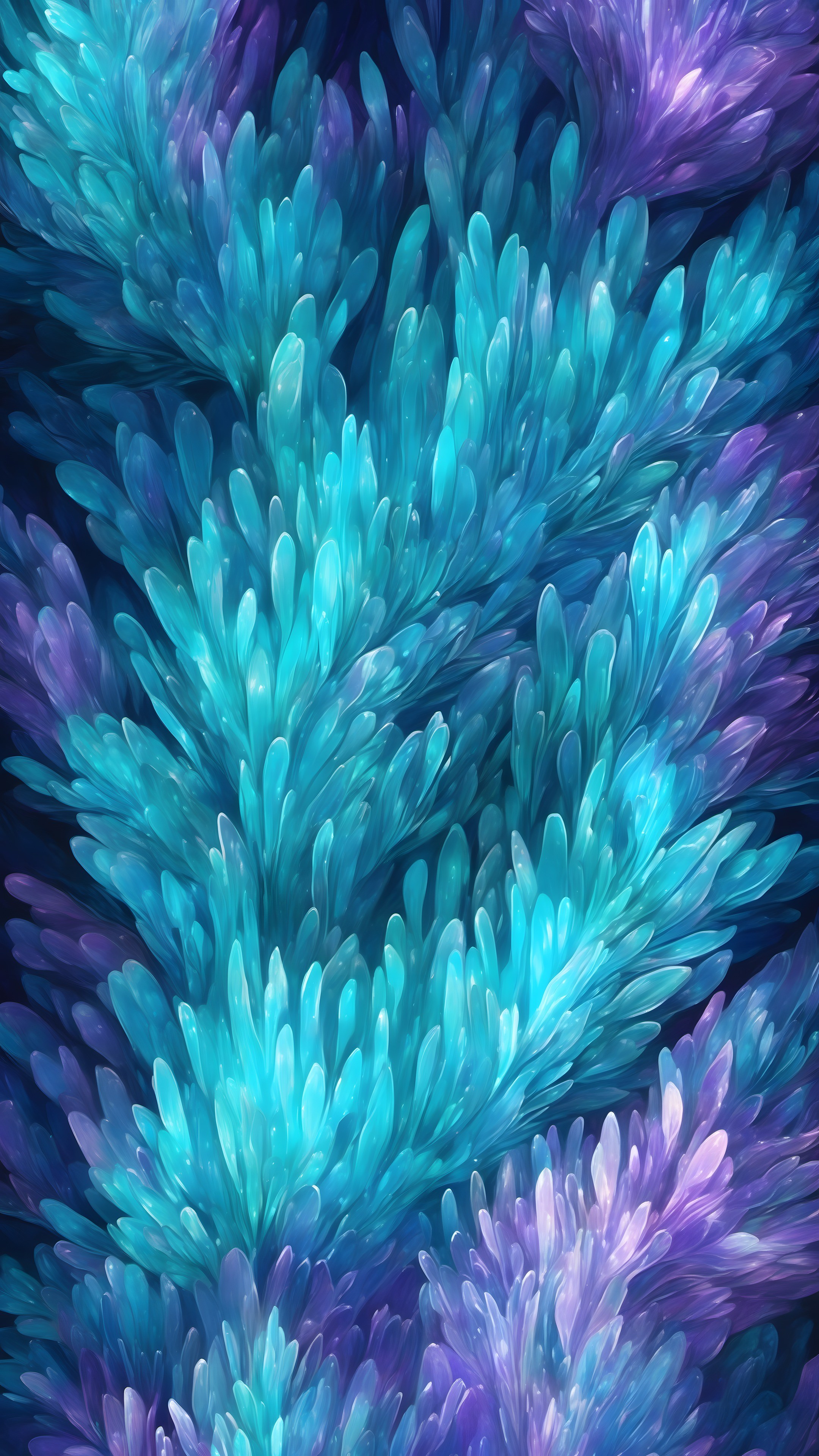 Bioluminescent Abstract - Abstract phone wallpaper 2160x3840