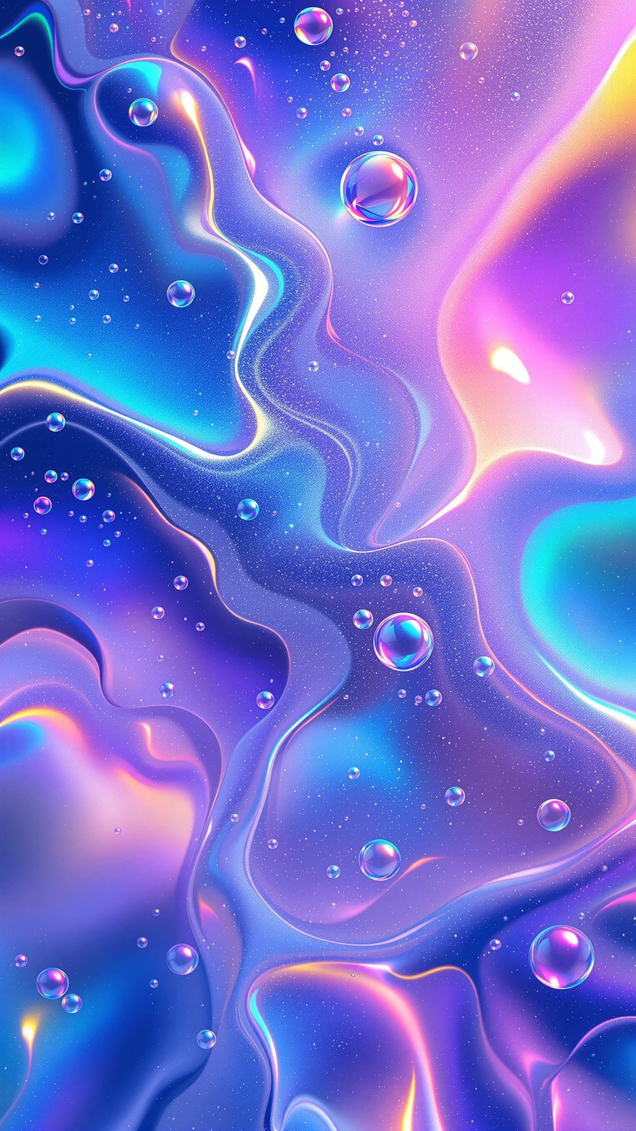 Iridescent Bubble - Abstract phone wallpaper 2160x3840