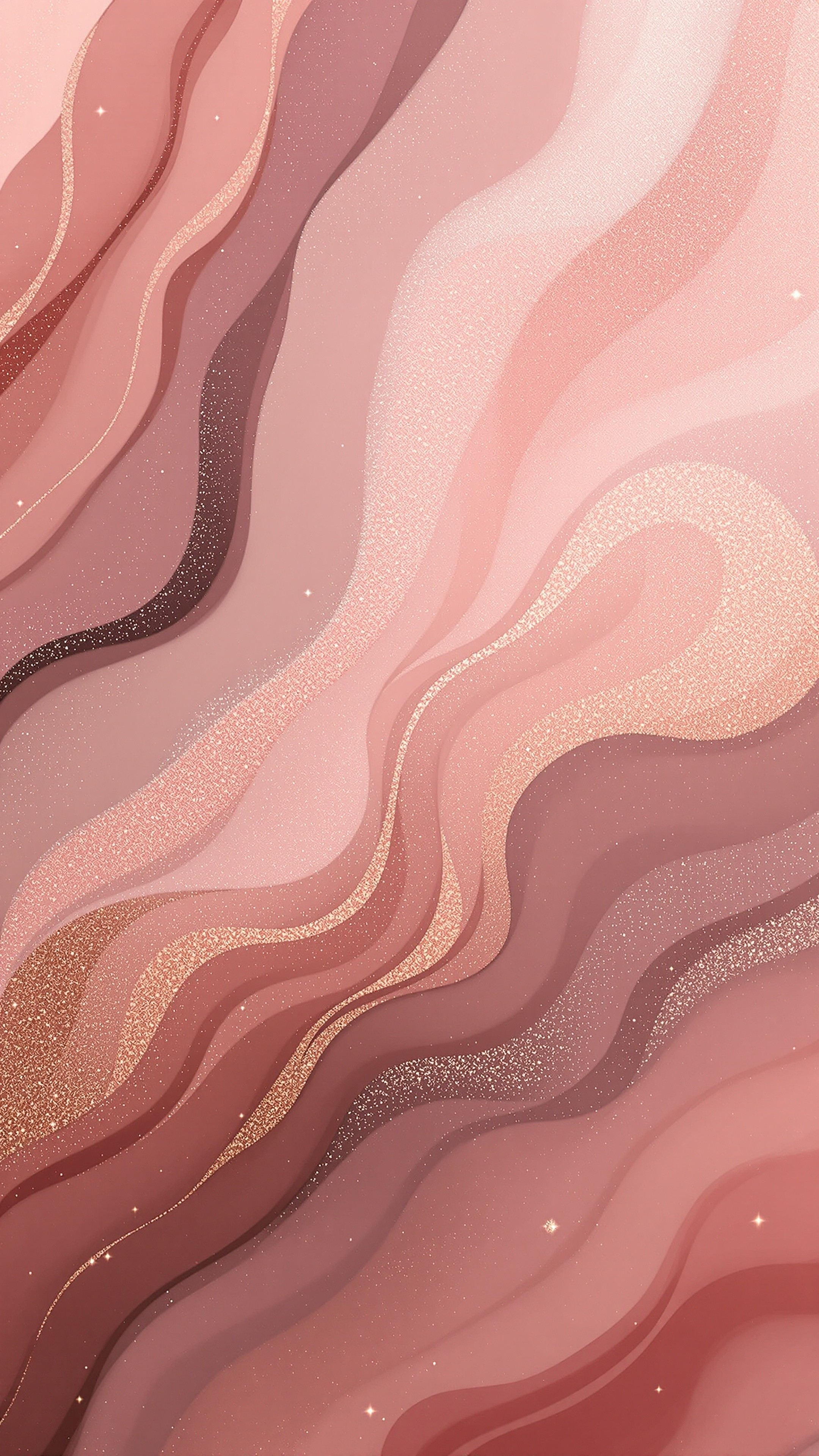 Rose Gold - Abstract phone wallpaper 2160x3840
