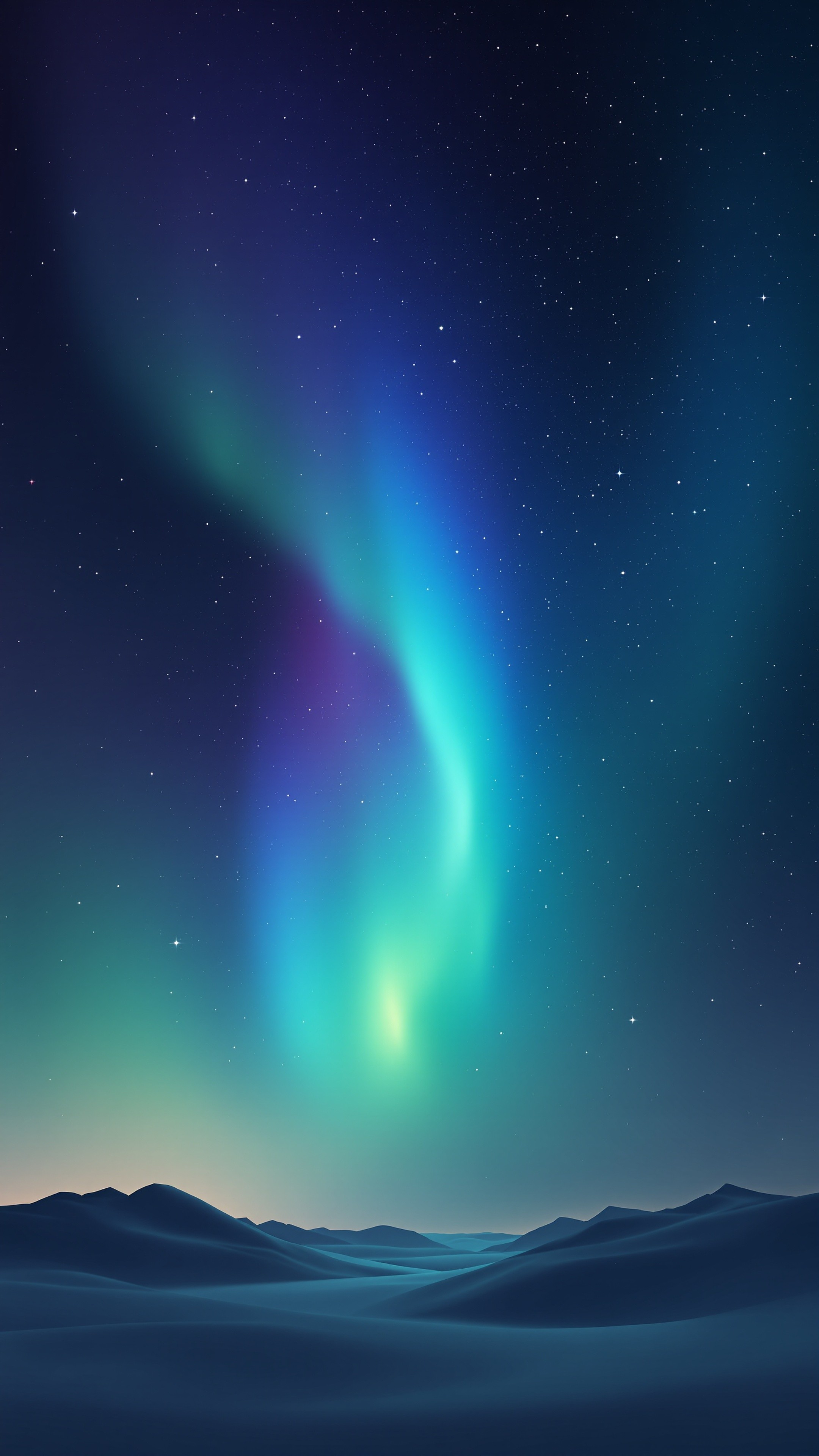 Planet Aurora - Abstract phone wallpaper 2160x3840
