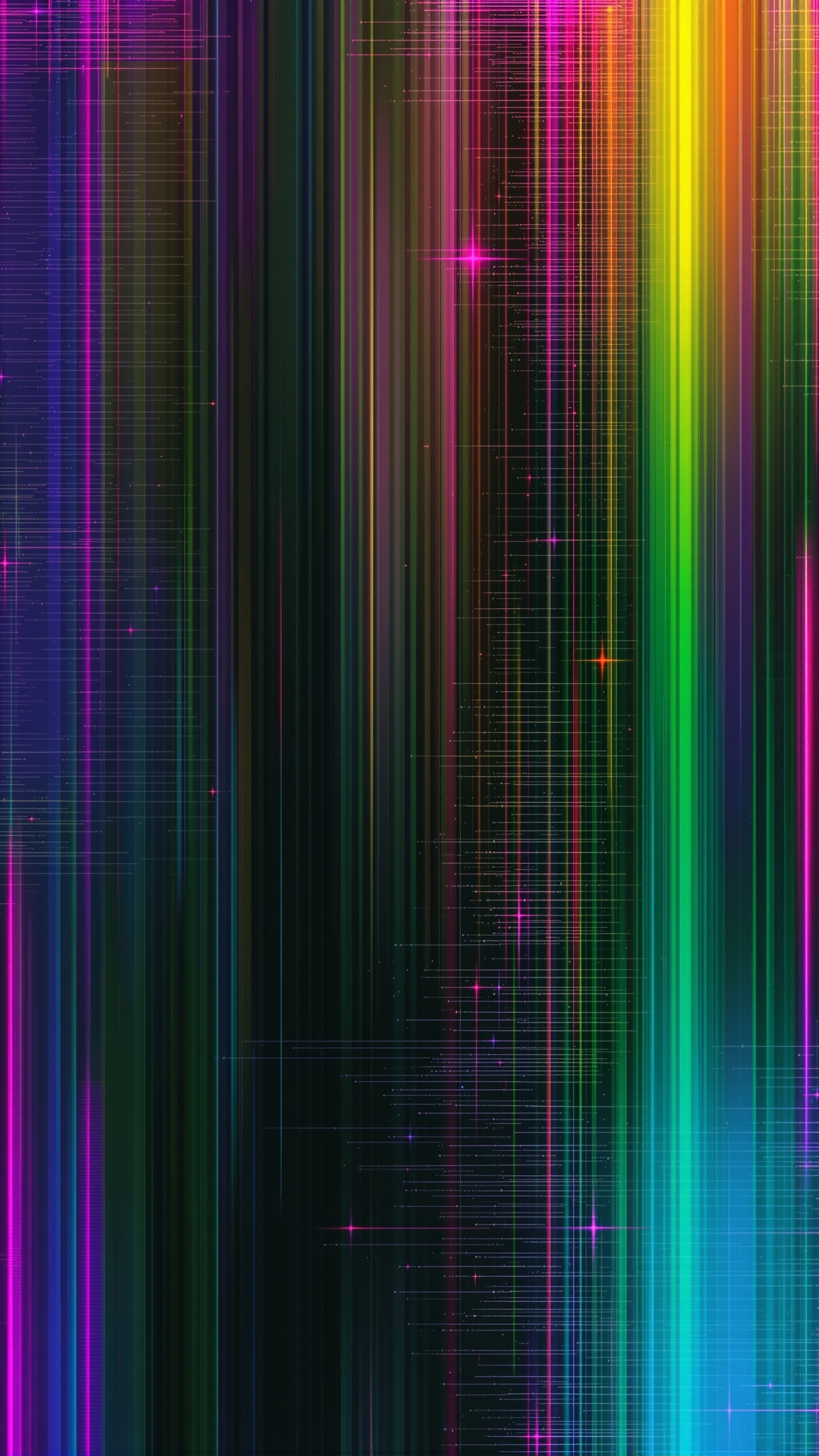 Digital Glitch - Abstract phone wallpaper 2160x3840