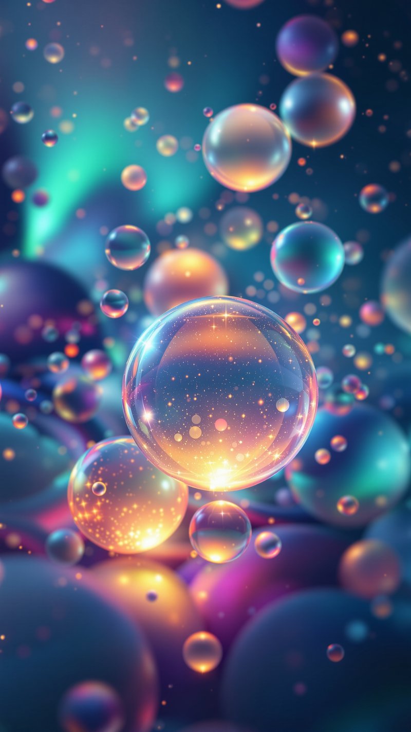 spheres aurora - Abstract phone wallpaper