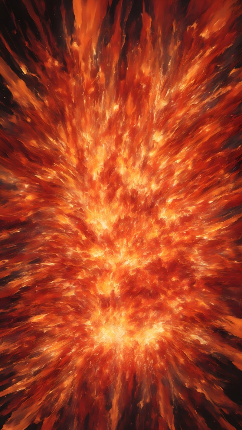 exploding flames - Abstract phone wallpaper