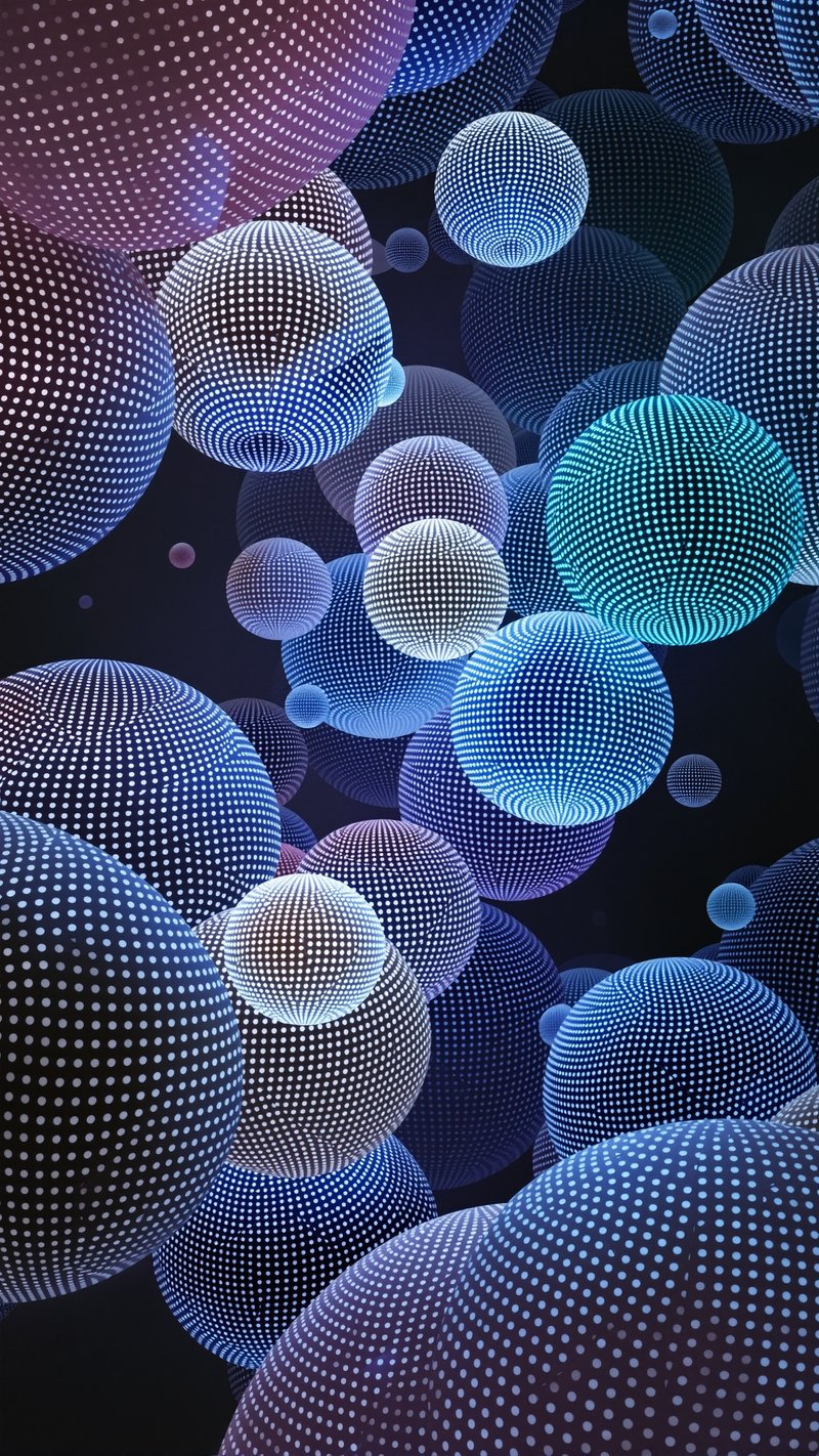 voronoi cutout - Abstract phone wallpaper