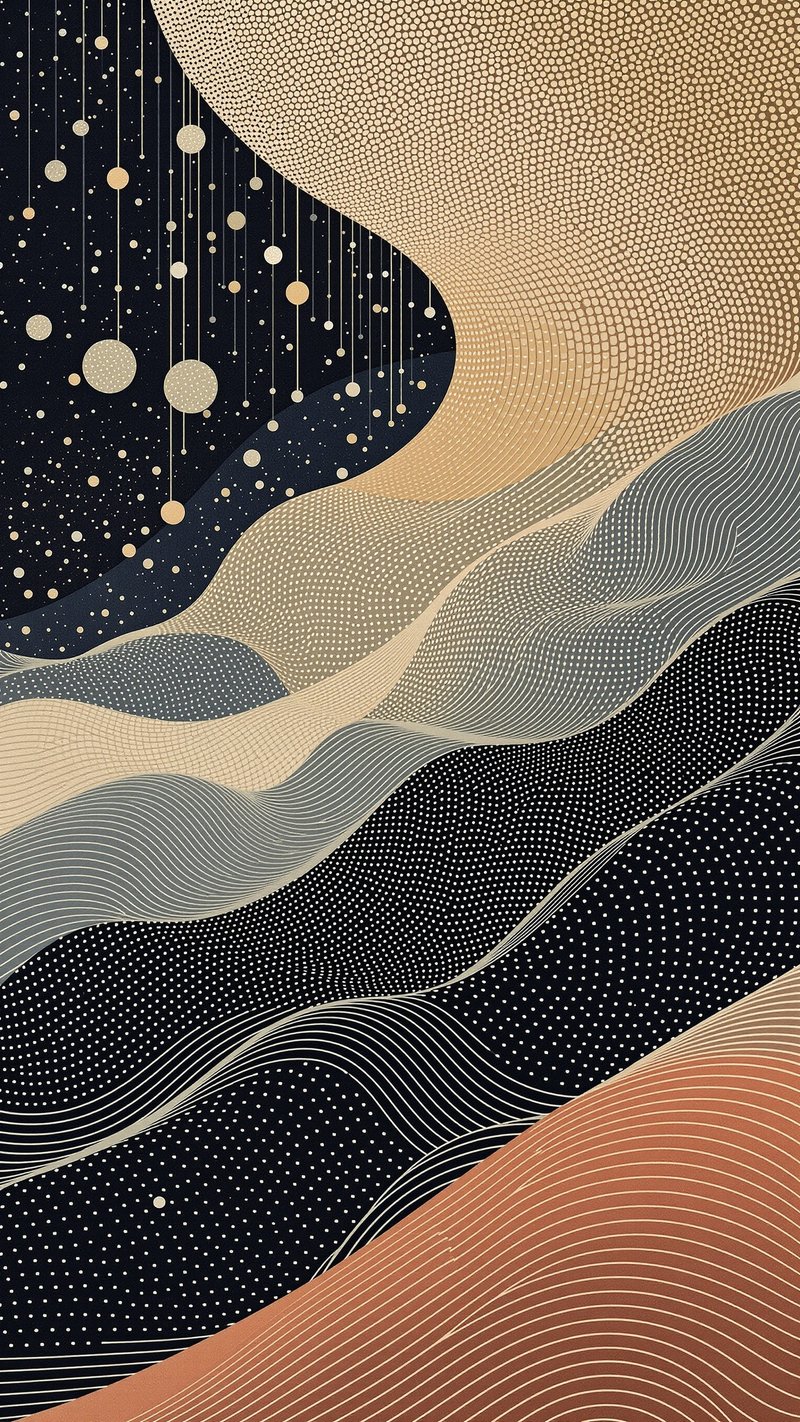 wave particle 1 - Abstract phone wallpaper