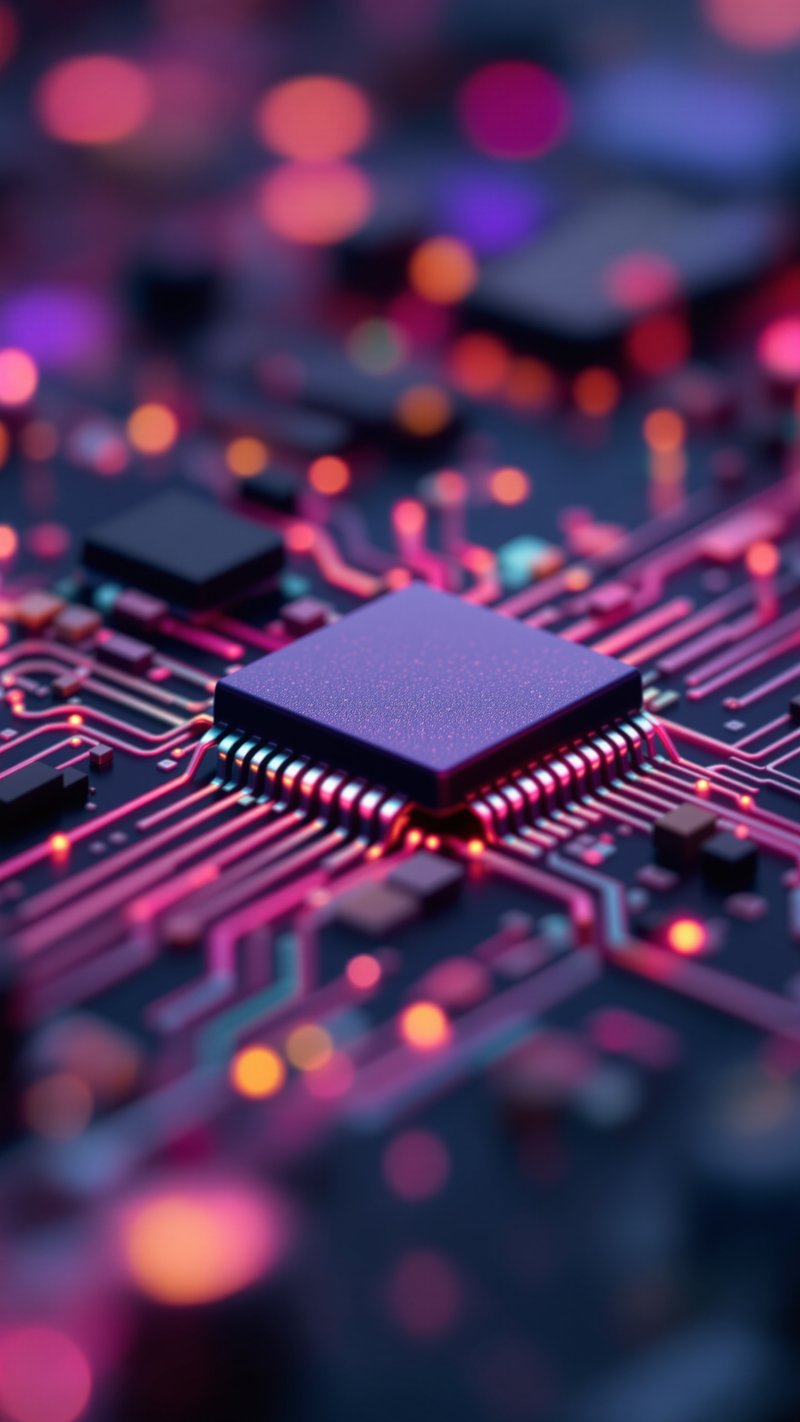 circuit microchip - Abstract phone wallpaper