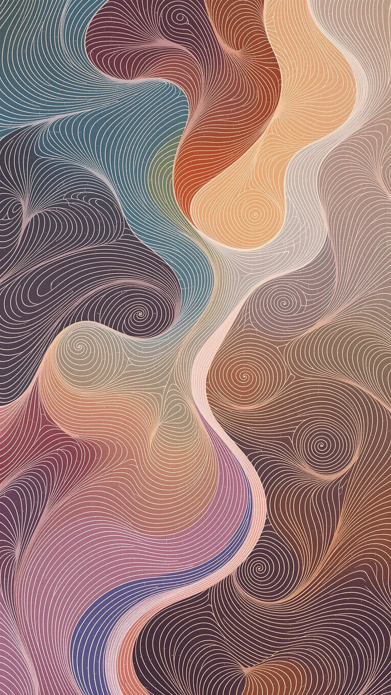guilloche spiral - Abstract phone wallpaper