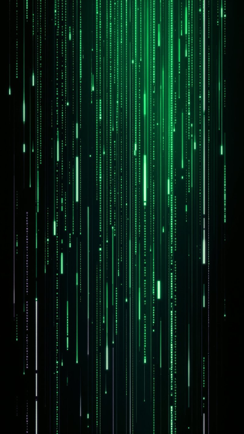 matrix rain - Abstract phone wallpaper