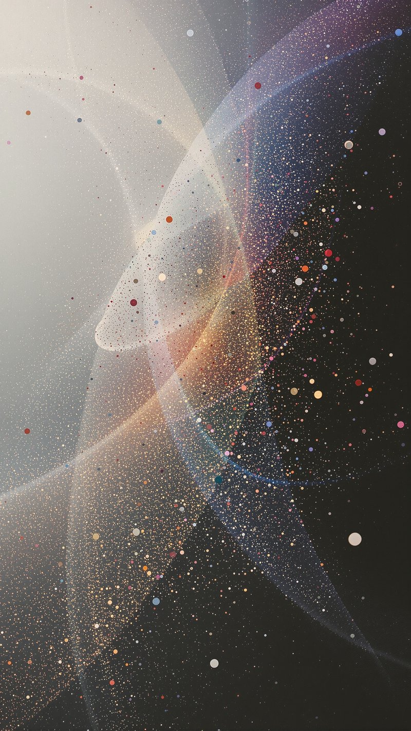 particle orbit - Abstract phone wallpaper