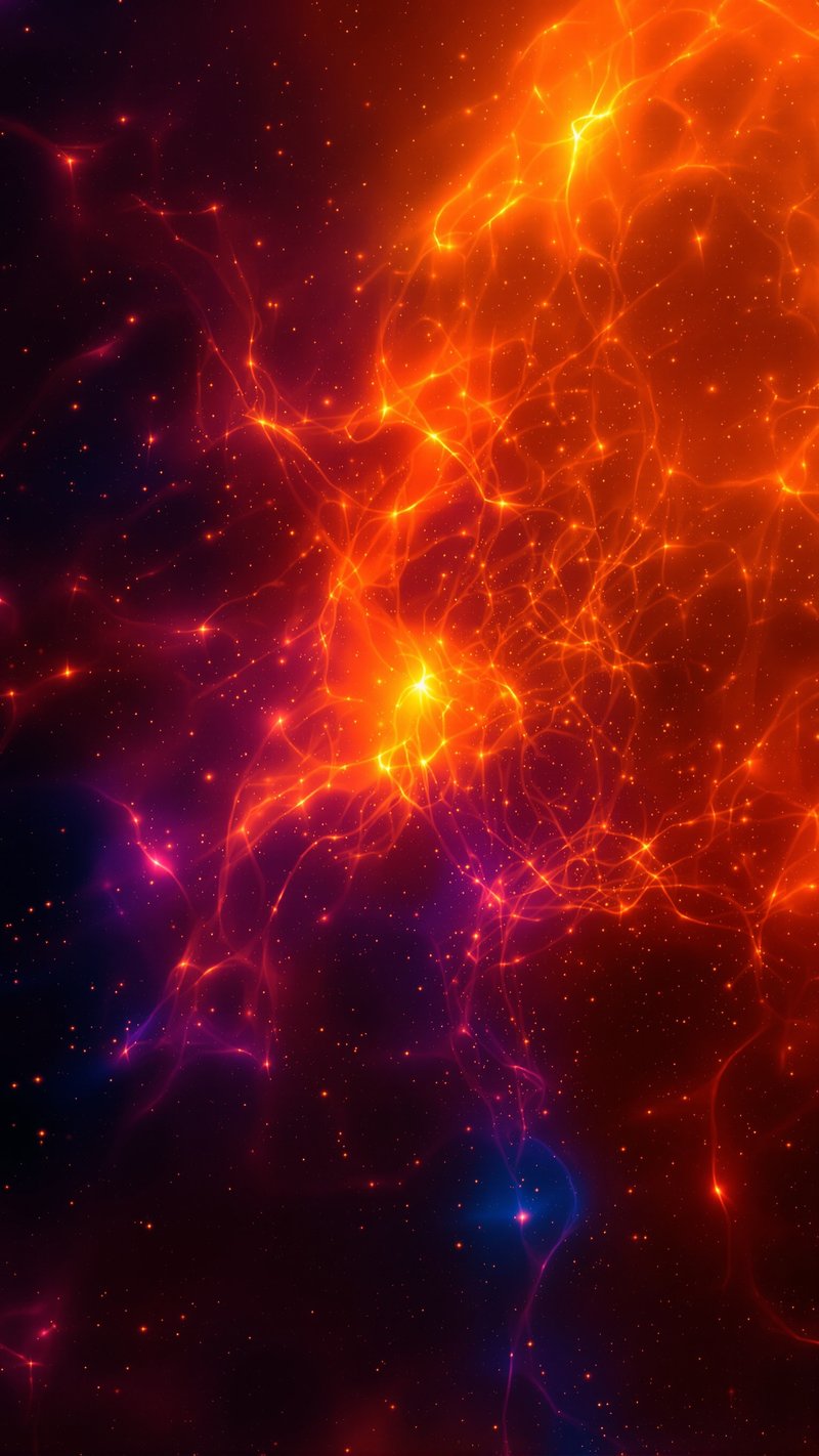 solar flare - Abstract phone wallpaper