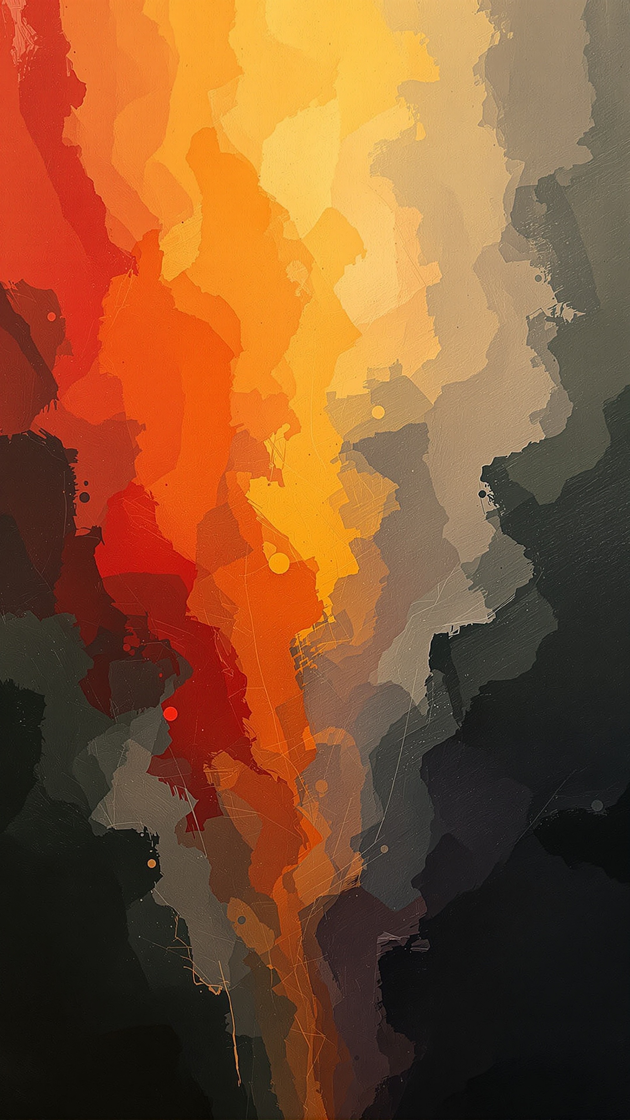 Chakra Root - Abstract phone wallpaper 2160x3840