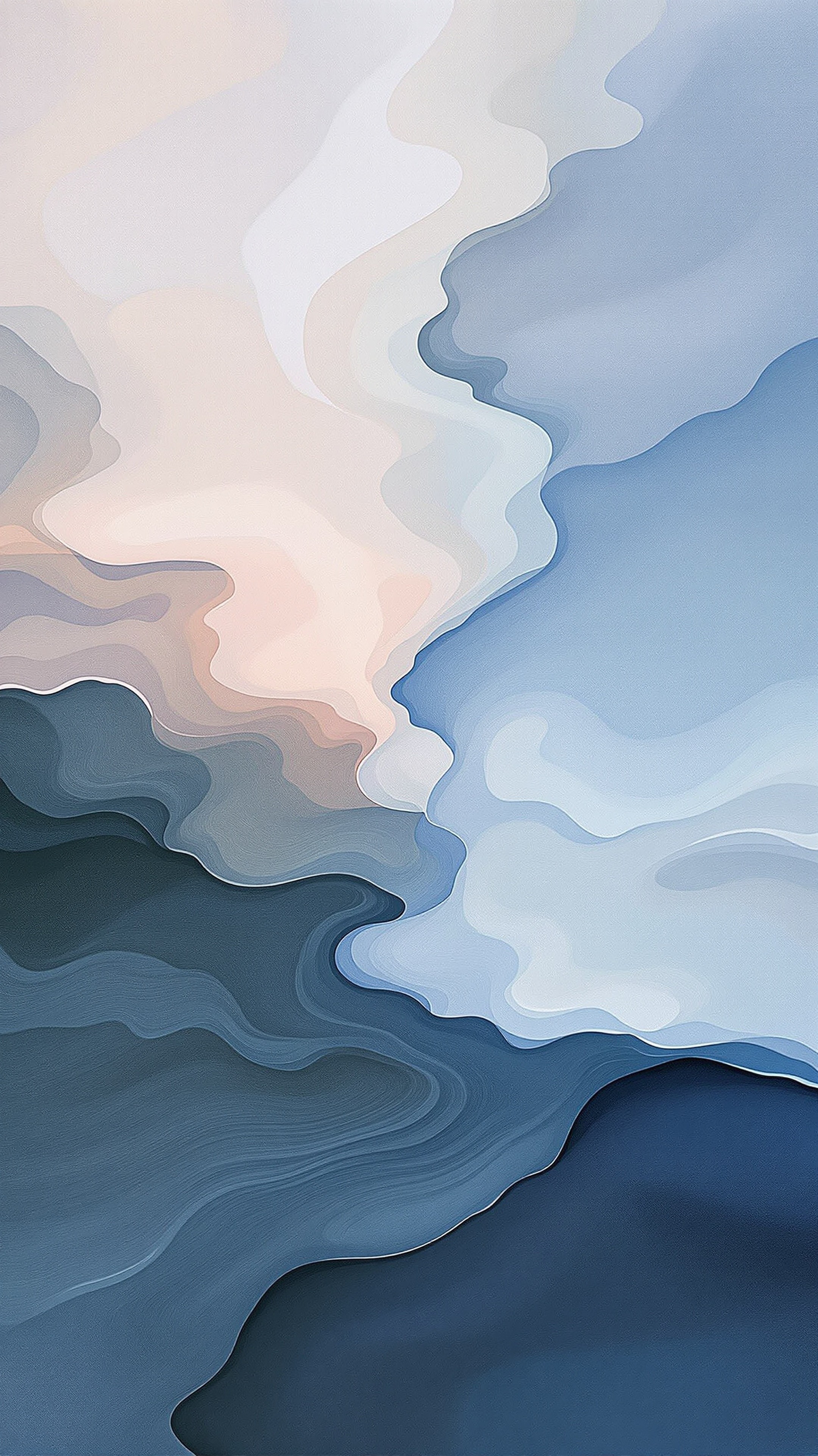 Healing Flow - Abstract phone wallpaper 2160x3840