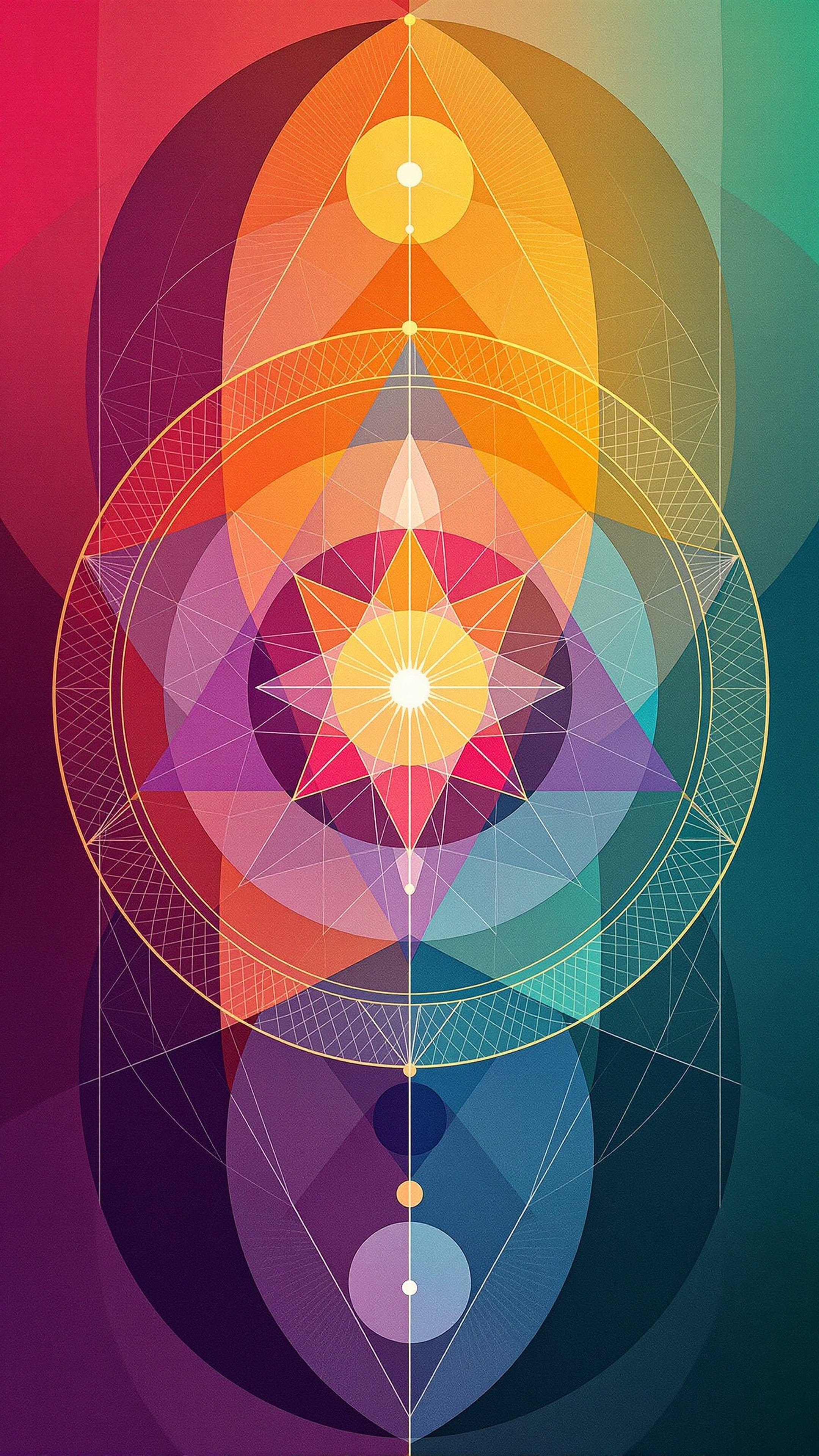 Yantra Simple - Abstract phone wallpaper 2160x3840
